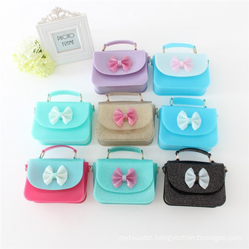 High quality lovely chidren party candy jelly handbag little girl shoulder bag girls mini jelly bag